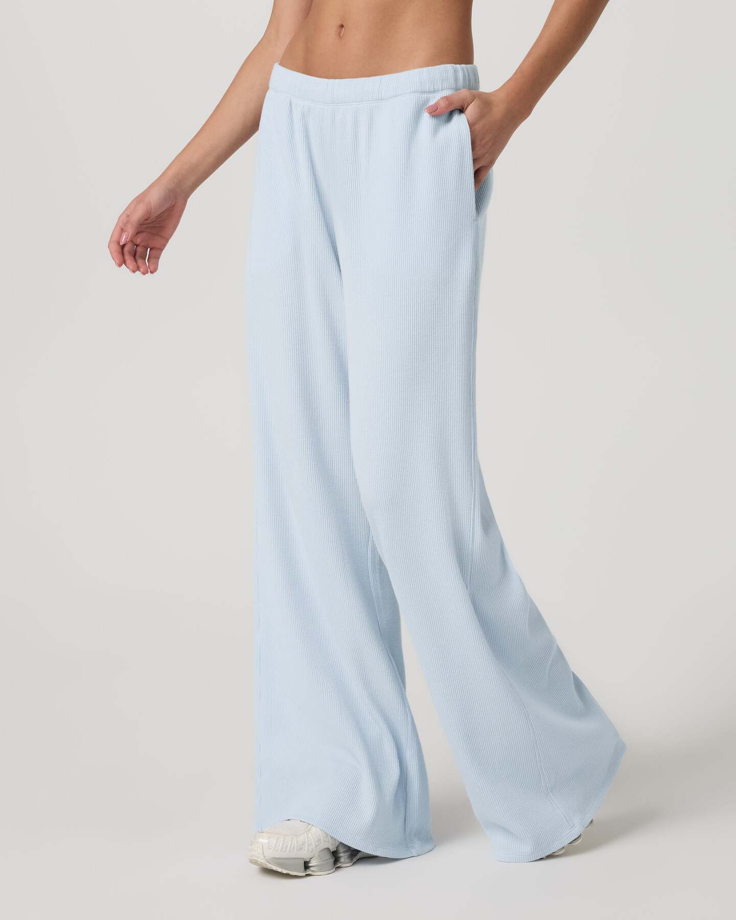 Waffle Wideleg Pant