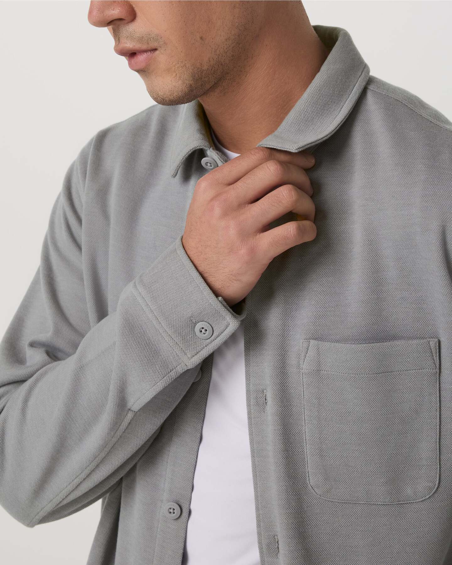 Long Sleeve Jeffreys Button Down Overshirt